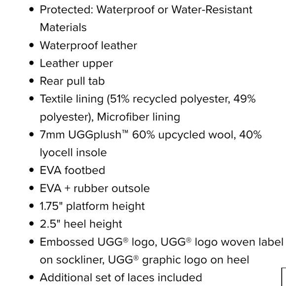 UGG Women's 9 Brisbane Lace-Up Boot Black - Picture 8 of 8